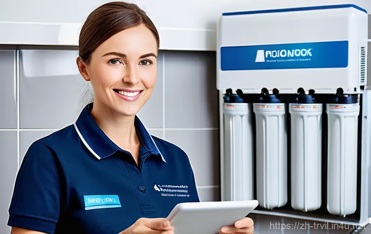 전통주택의 수돗물 처리 시스템 - **Prompt:** A vibrant and clean image set in a newly renovated kitchen of an old house, showcasing a...