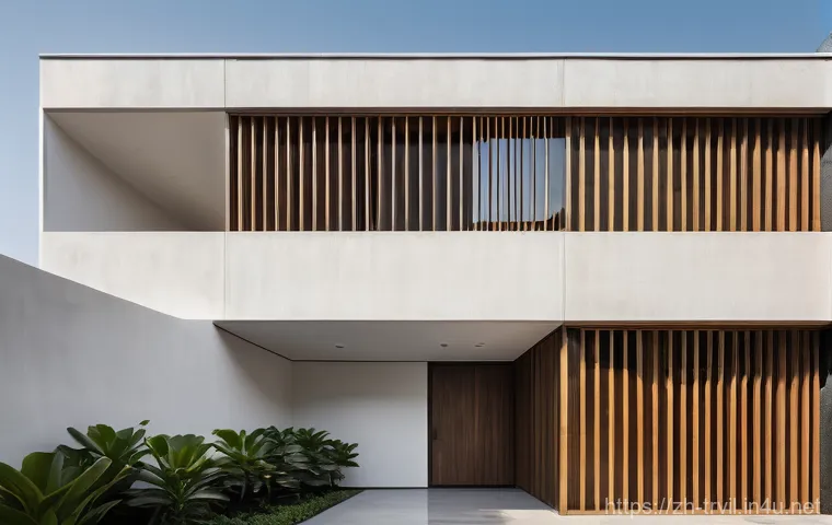 전통주택의 외벽 디자인 - Prompt 1: "Modern Serenity with Traditional Accents"**