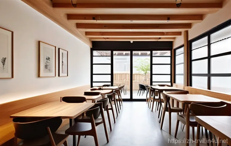 한옥 구조 - **Prompt:** An interior view of a cozy Hanok room during a cool autumn evening, bathed in the soft, ...