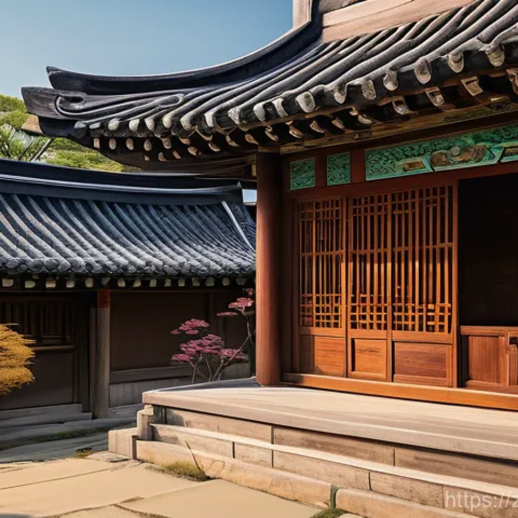 한옥 보수 자재 - Here are three detailed image generation prompts in English, based on the provided text about Hanok ...
