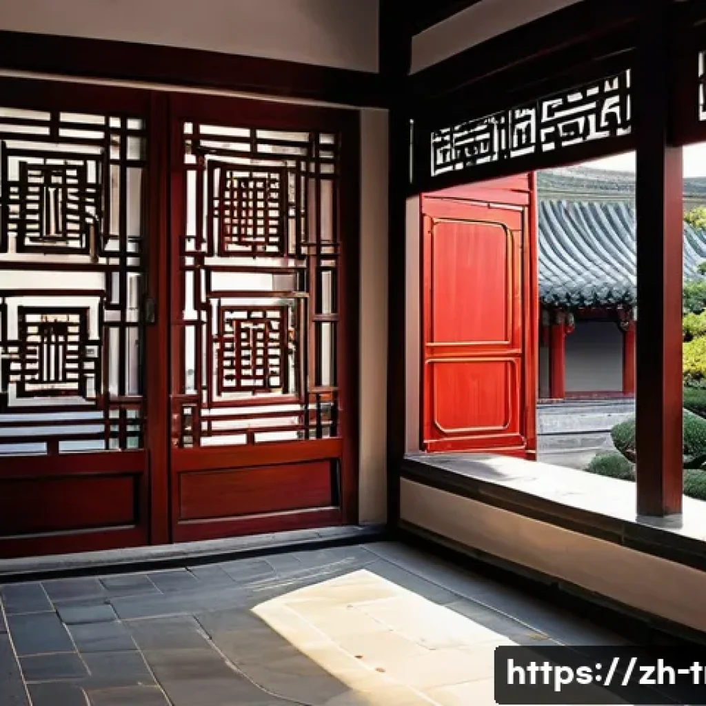 전통주택의 색상과 디자인 - **Prompt: Northern Chinese Courtyard House (Siheyuan)**
    "A serene and majestic traditional Chine...