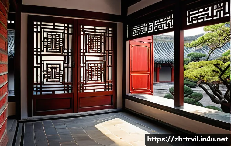 전통주택의 색상과 디자인 - **Prompt: Northern Chinese Courtyard House (Siheyuan)**
    "A serene and majestic traditional Chine...