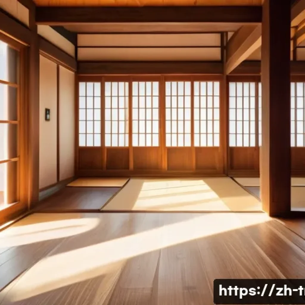 한옥의 장점 - A traditional Korean hanok interior showcasing warm natural materials like wood, stone, and earth. S...